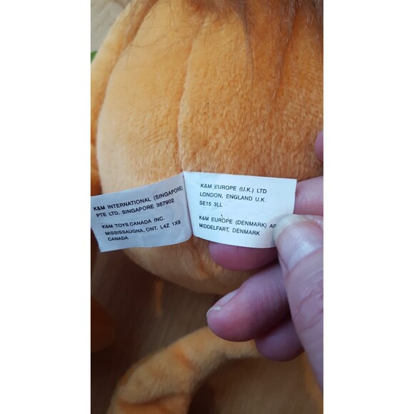 VTG NWT K&M International Slumpers "BERK" LION‎ Plush 12" Plush Toy 2000 - Picture 6 of 12